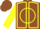 Brown, yellow circle and 'jp', yellow seams on slvs