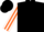 Black, white 'ed' on orange cloverleaf, orange cloverleaf stripe on slvs, black cap