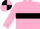 Pink, black hoop and armband, quartered cap
