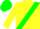Yellow, green sash, yellow sleeves, green cap
