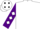 White, black ls, purple sleeves, white diamonds