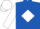 Royal blue, white diamond, sleeves and cap