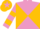 mauve, gold diabolo, hooped sleeves, gold cap, mauve star