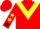 Red, yellow chevron, red sleeves, yellow stars, black cuffs, red cap
