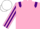 PINK, PURPLE epaulets, striped sleeves, WHITE cap