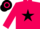 Fuchsia, Black star, hooped cap