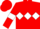 Red body, white triple diamond, red arms, white armlets, red cap