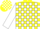 Yellow & white blocks, yellow hoops on white slvs