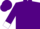 Purple, white 'd', white cuffs on purple sleeves