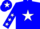 French blue, white star, french blue sleeves, white stars, french blue cap, white star