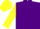 Purple, yellow 'ajp', purple and yellow sleeves, purple and yellow cap