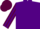Purple, maroon and purple striped sleeves, maroon cap