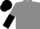 Grey, black Shield, Grey and Black Halved Sleeves, Black cap