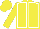 Yellow, white seams, yellow sleeves and cap