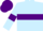 Light blue, purple hoop, armlets and cap