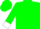 Green, white cuffs