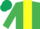 EMERALD GREEN, YELLOW stripe, DARK GREEN cap