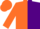 Orange and Purple (halved), Orange sleeves and cap