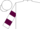 White, white 'b' on maroon yoke, maroon bars on sleeves