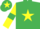 Emerald Green, Yellow star, Yellow sleeves, Emerald Green armlets, Emerald Green cap, Yellow star