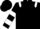 Black, white epaulets, two white hoops on sleeves