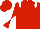 Red, white epaulets, diabolo on sleeves
