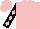 Pink, black sleeves, pink diamonds