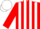 Red and White stripes, Red sleeves, White cap