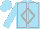 Sky Blue, Silver Diamond Frame, Silver Seams