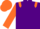 Purple, orange epaulettes & sleeves, orange cap