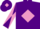 Purple, mauve diamond, diabolo on sleeves and diamond on cap