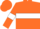 Orange, white hoop and armlets