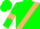 Kelly Green, Tan Sash, Tan armlets On Sleeves