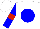 White, Blue Ball,Blue Sleeves, Red armlets