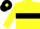 Yellow, Black hoop, Black cap, Yellow diamond
