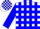 White, blue panels, blue blocks on sleeves