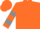 Orange, grey hooped sleeves