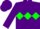 Purple, green diamond belt