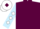Maroon, Light Blue sleeves, White diamonds, White cap, Maroon diamond
