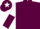 Maroon body, white arms, maroon halved, maroon cap, white star