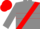 Gray, red sash, red hoop on gray sleeves, red cap