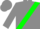 Gray, green sash