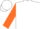 White, orange ''w'' orange ''j/s'' on sleeves
