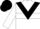 White, Black chevron and hoop on cap