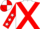 White, red cross belts, red sleeves, white stars, quartered cap