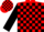 Red, black belt, black blocks on slvs