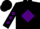 Black, purple diamond, purple diamonds on sleeves, purple and black cap