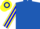 Royal Blue, Yellow and Blue striped sleeves, Yellow and Dark Blue hooped cap