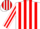 White and red stripes