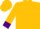 Gold, purple tiger paw, purple cuffs